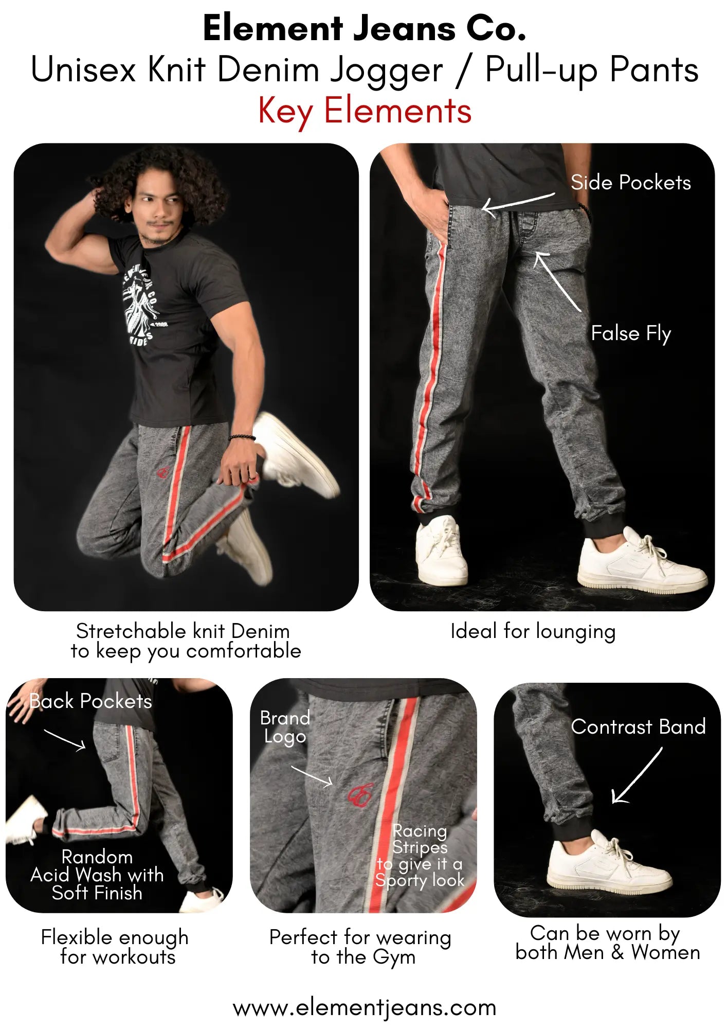 Men’s Dark Wash Classic Cut Denim Jeans