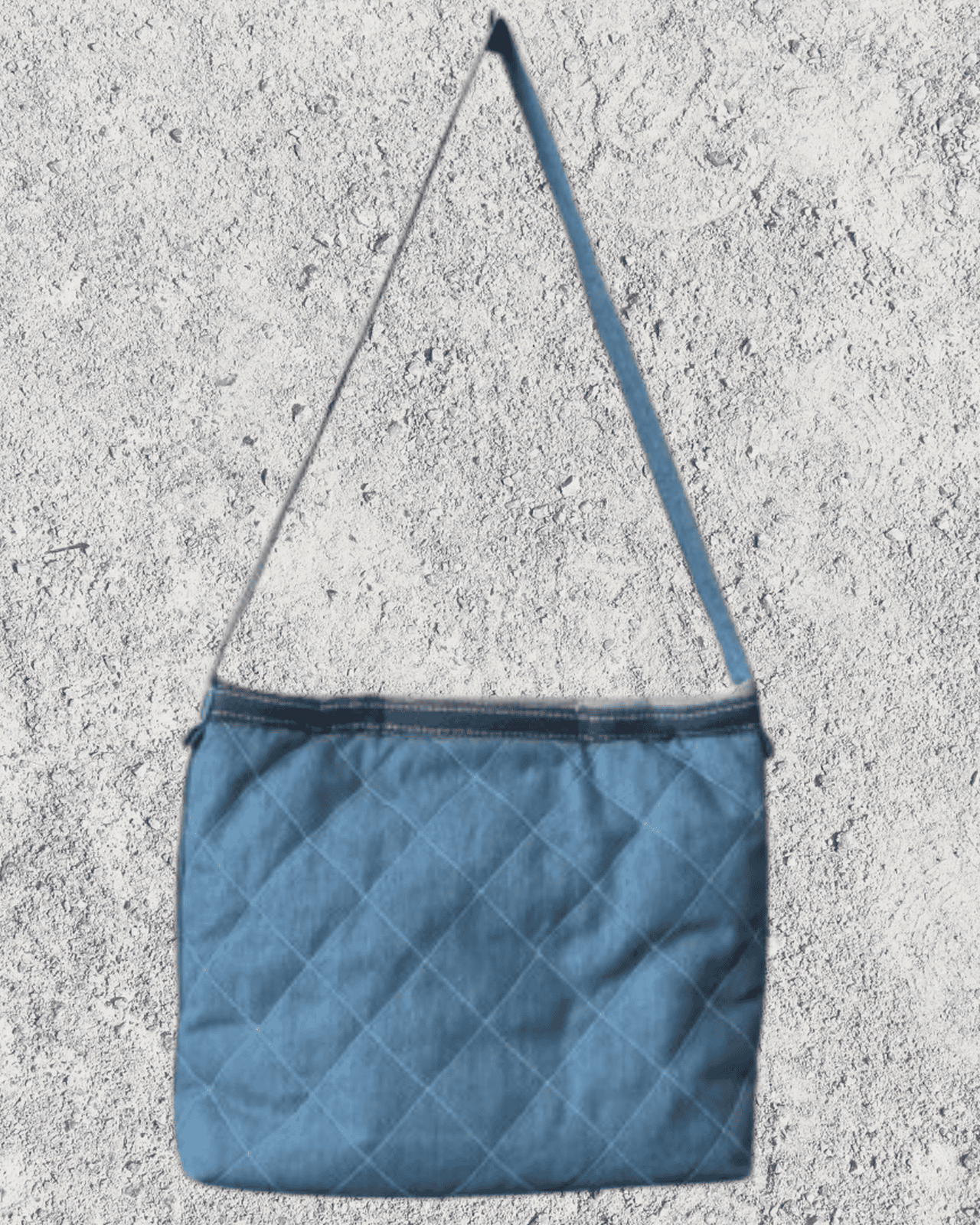 Denim Quilted Cross body sling bag