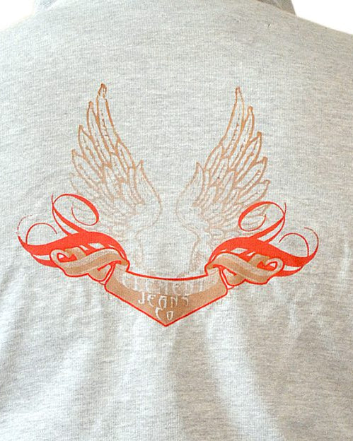 Uni-Sex Heather Grey Fleece Hoodie With Kangaroo Pocket.