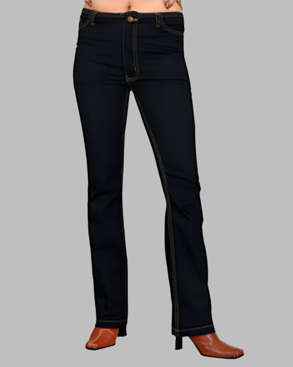 Element Jeans Co. Ultra Boot Cut Jeans with old stitching & gold trimming