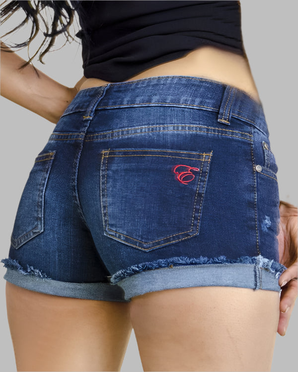 Mid-weight stretch-denim Belt loops, five pockets, whiskering, frayed hems Button and concealed zip fastening at front Machine wash cold inside out to avoid color transfer Fits true to size, take your normal size Low-rise, slim fit Mid-weight, slightly stretchy fabric.