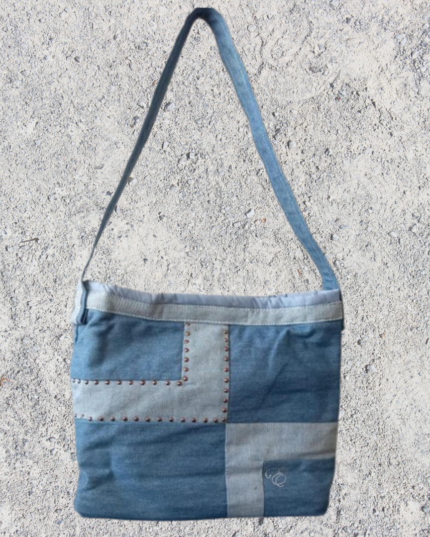 Denim Cut & Sewn Cross body sling bag