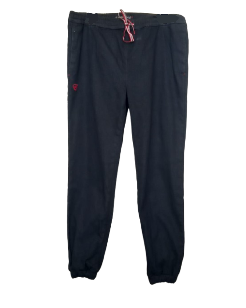 Indigo Knit Denim Casual Sweat Pants