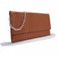Faux Crocodile Leather Clutch Bags