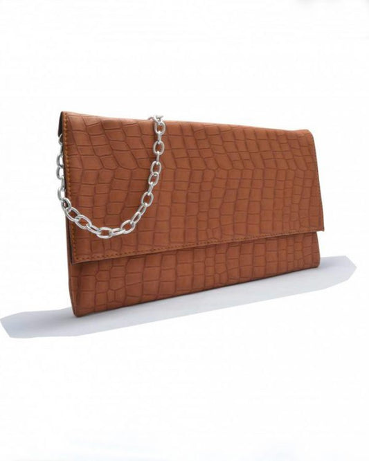 Faux Crocodile Leather Clutch Bags