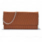 Faux Crocodile Leather Clutch Bags