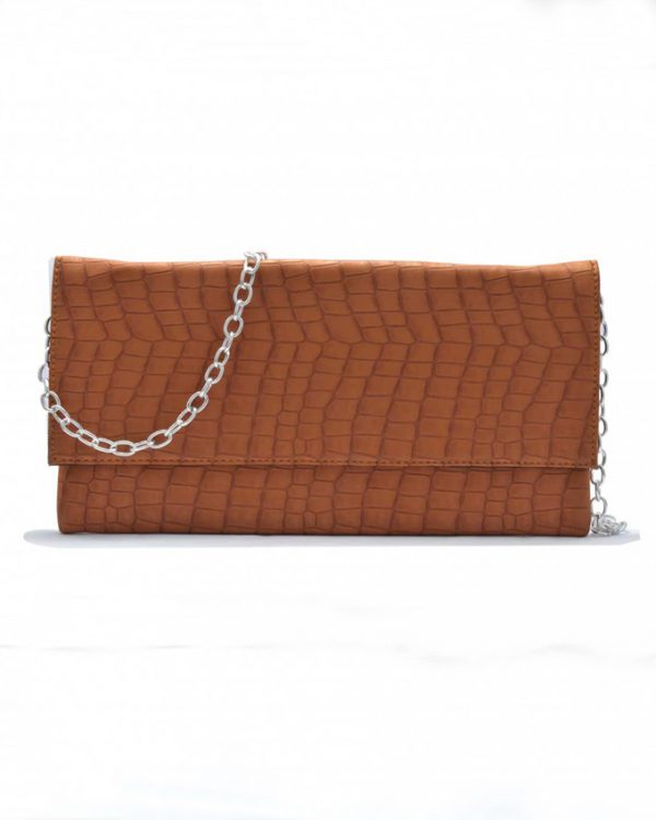 Faux Crocodile Leather Clutch Bags