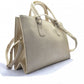 Beige Faux Leather Handbag