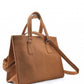 Tan Faux Leather Handbag