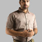 Brown Irish Linen Shirt