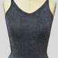 Black Metallic Tank Top