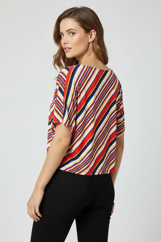 Multi Colour Stripe women’s knit Top