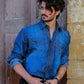 Dark Wash Long Sleeves Indigo Denim Shirt