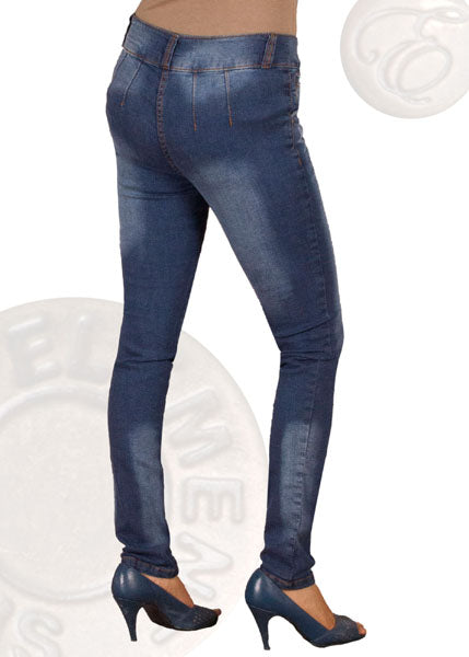 Indigo Butt lifting skinny jeans