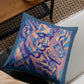 Cigar Theme Denim Cushion Covers