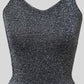Black Metallic Tank Top