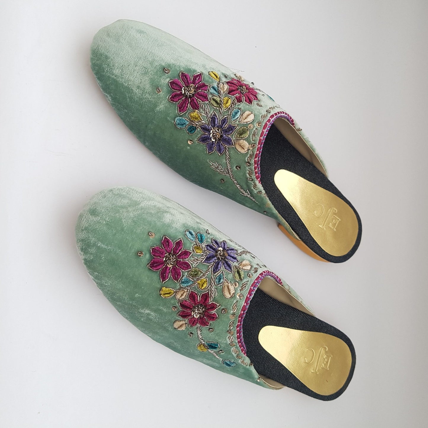 Mint Velvet Mule Shoes with embellishment