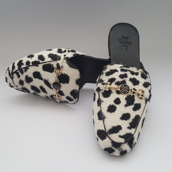 Animal Printed Velvet Mules