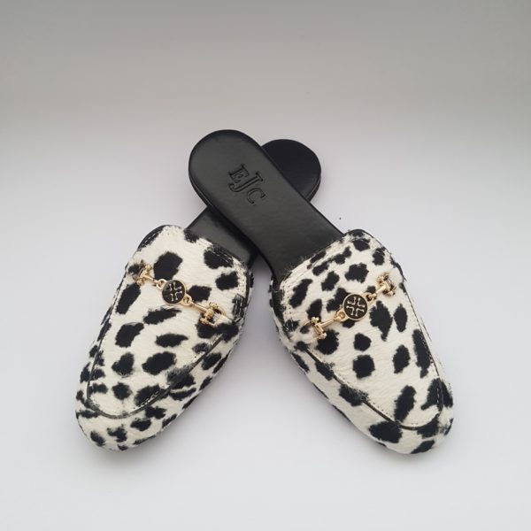 Animal Printed Velvet Mules