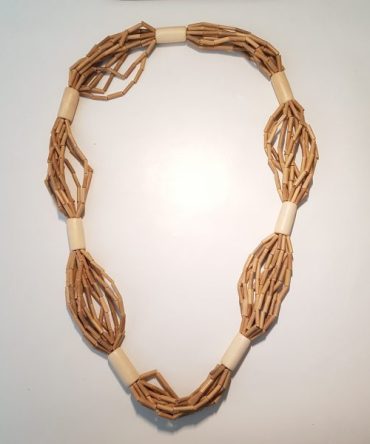 Wooden Beaded Garland Necklace