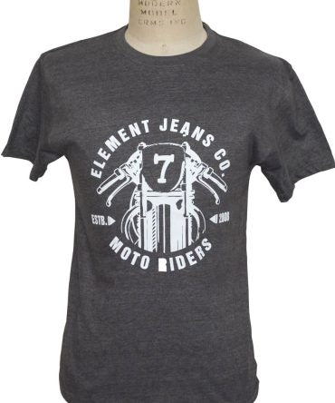 Tee Charcoal Heather Moto Riders Graphic