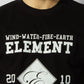 Black T-shirt with “The Original” Elements of Nature Print