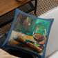 Cigar Theme Denim Cushion Covers