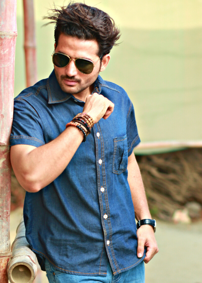 Men’s Denim Half-Sleeve Shirts