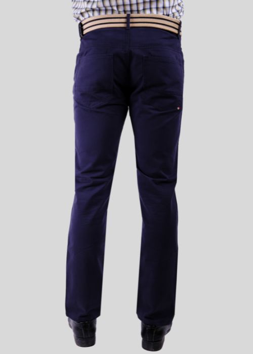 Navy Blue Low Rise Slim Fit Twill Jeans