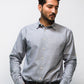 Gray Color Long sleeve Linen Shirt