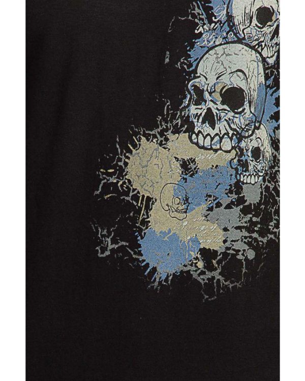 Gothic Punk Rock Skull print Graphic Tee