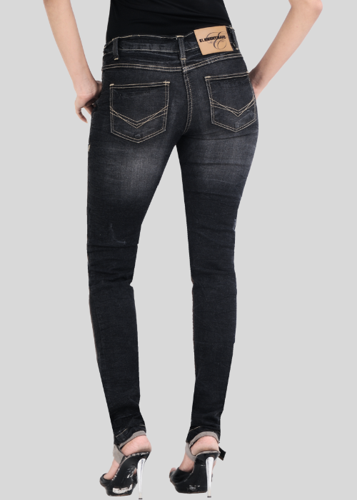 Black Power Stretch Skinny Jeans