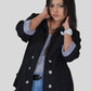 Black Knitted Sailor Jacket