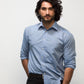 Blue Long Sleeve Linen Shirt