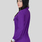 Purple Long Sleeve Turtle Neck Top