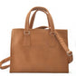 Tan Faux Leather Handbag