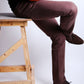 Brown Low Rise Slim Fit Twill Jeans