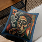 Cigar Theme Denim Cushion Covers