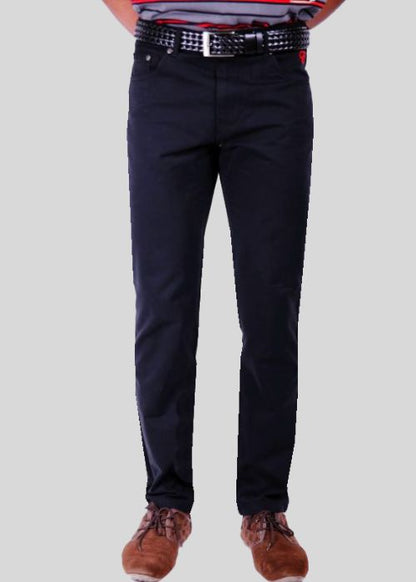 Black Slim Fit Twill Jeans