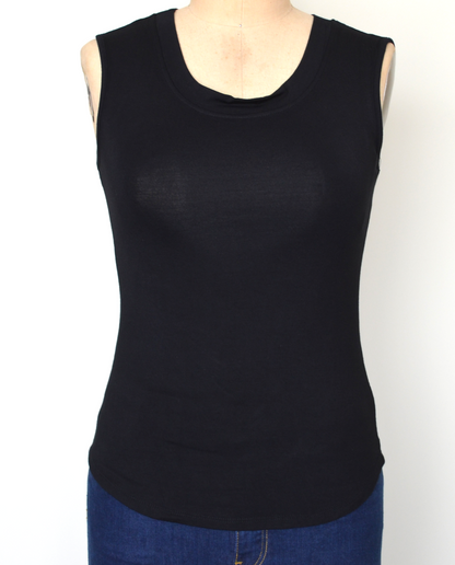 Black Sleeveless soft knit camisole