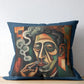 Cigar Theme Denim Cushion Covers