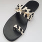 Animal Printed Velvet Flip Flops