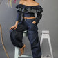 Denim Harem Pants