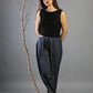 Denim Harem Pants with crystallized edging