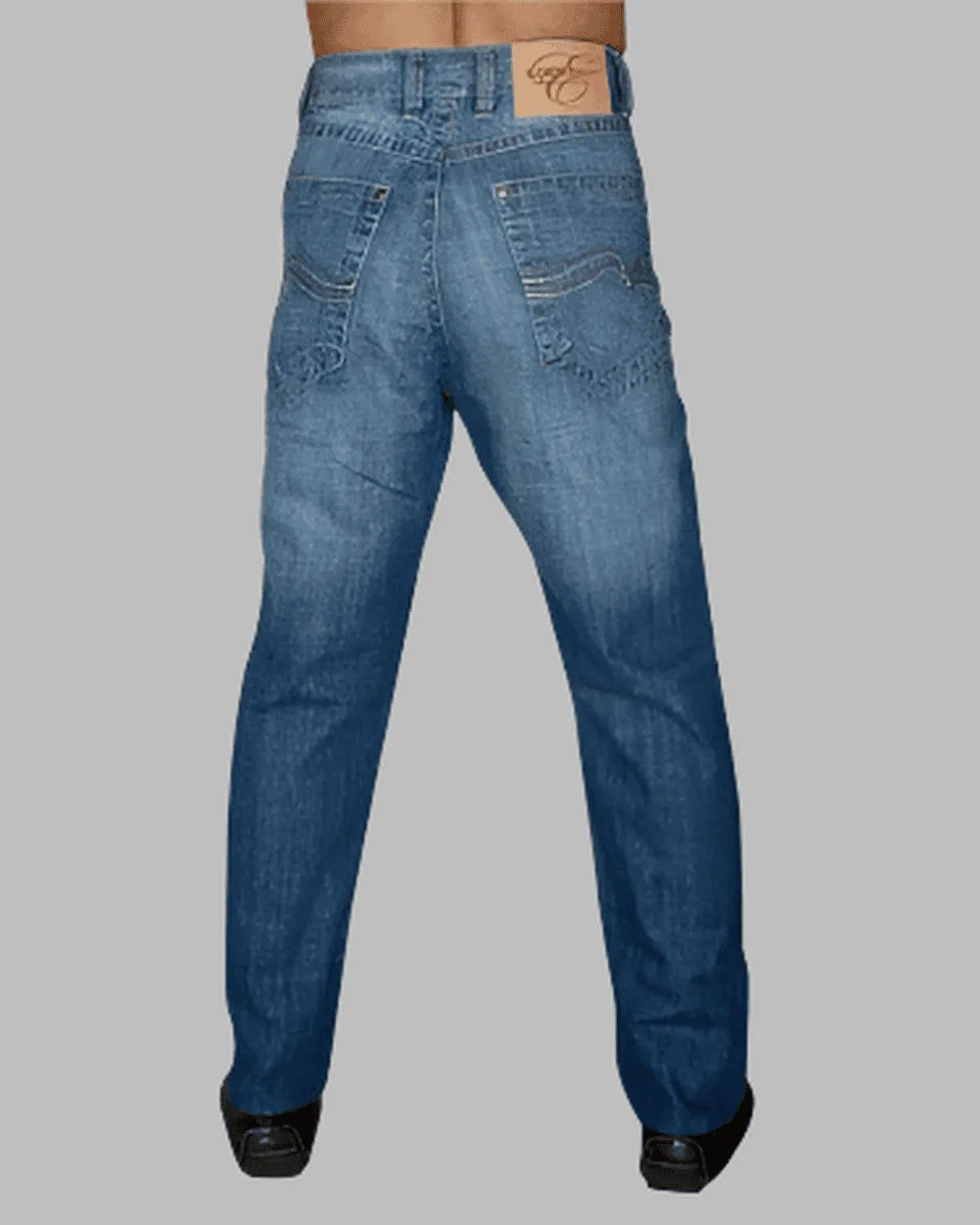 Men’s Mid Blue Relaxed Fit Jeans