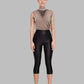 Beige sleeveless turtle neck sweater with embellishment