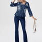 Biker Style Denim Top