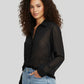 Black Georgette Shirt with Cutwork