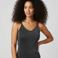 Black Metallic Tank Top