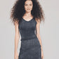 Black Metallic Tank Top